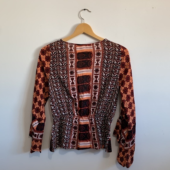 BNWT Free People Rosalie Wrap Top Size Xs $78USD - Picture 3 of 3